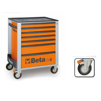 Beta Tools 2400S-O7 / E-M Beta Easy Tool trolley | Orange 7 Loading + Set 210-Piece